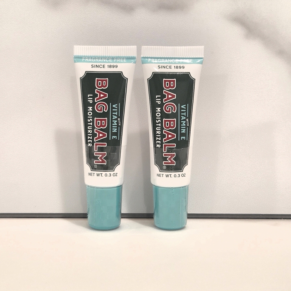 Bag Balm Vitamin E Lip Moisturizer Lip Balm .3oz Each x2 (Two) - NEW SEALED